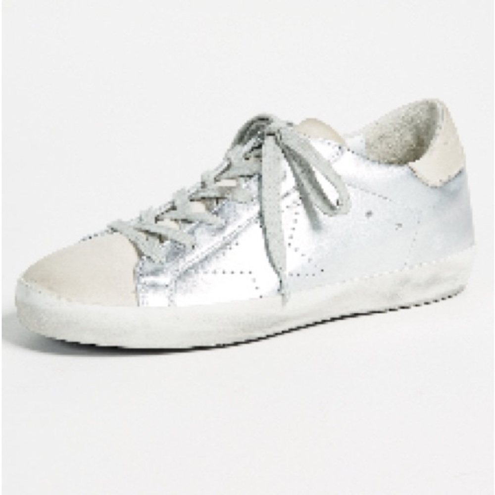 Golden Goose Metallic Silver Women's Sneakers size 38